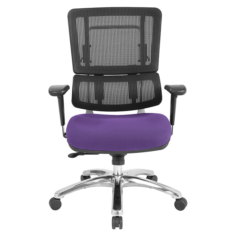 Vertical Black Mesh Back Chair